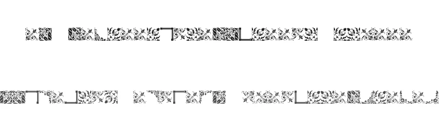 Vintage Decorative Corners 17 by Amin Ibraheem Kamal,all rights reserved 2014 — Display Font