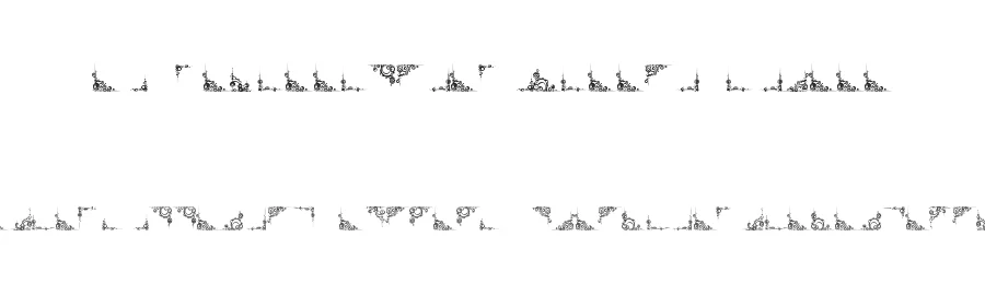 Vintage Decorative Corners 25 by Amin Ibraheem Kamal,all rights reserved 2014 — Display Font