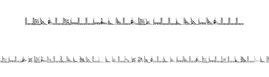 Vintage Decorative Corners 33 by Amin Ibraheem Kamal,all rights reserved 2014 — Display Font