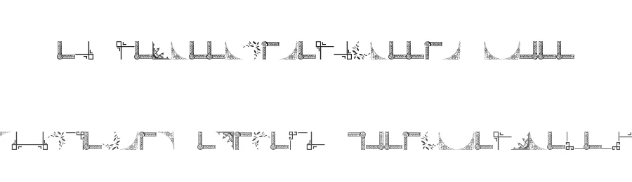 Vintage Decorative Corners 5 by Amin Ibraheem Kamal,all rights reserved 2014 — Display Font