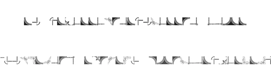 Vintage Decorative Corners 7 by Amin Ibraheem Kamal,all rights reserved 2014 — Display Font