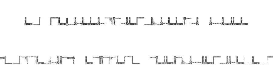 Vintage Decorative Corners 8 by Amin Ibraheem Kamal,all rights reserved 2014 — Display Font