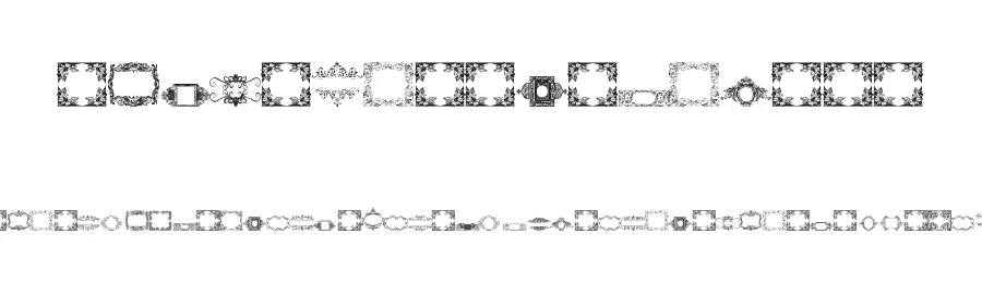 Vintage Frames 12 by Amin Ibraheem Kamal,all rights reserved 2014 — Display Font