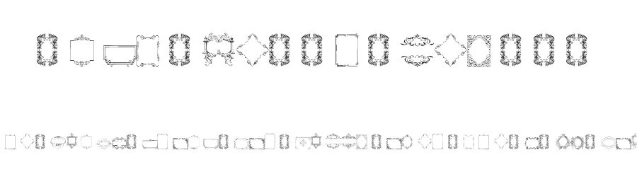 Vintage Frames 14 by Amin Ibraheem Kamal,all rights reserved 2014 — Display Font