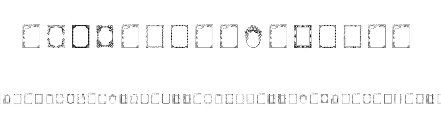 Vintage Frames 5 by Amin Ibraheem Kamal,all rights reserved 2014 — Display Font