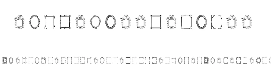 Vintage Frames 6 by Amin Ibraheem Kamal,all rights reserved 2014 — Display Font