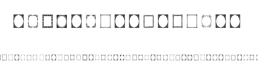 Vintage Frames 7 by Amin Ibraheem Kamal,all rights reserved 2014 — Display Font