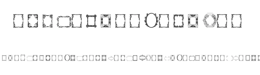 Vintage Frames 8 by Amin Ibraheem Kamal,all rights reserved 2014 — Display Font