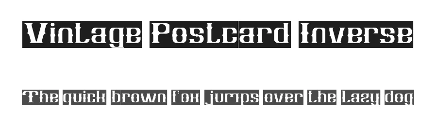Vintage Postcard Inverse by http://www.dafont.com/wino-s-kadir.d2209 — Display Font