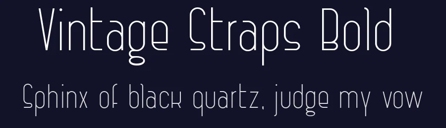Vintage Straps Bold1 by Studio Monocromo — Display Font — thumbnail 2
