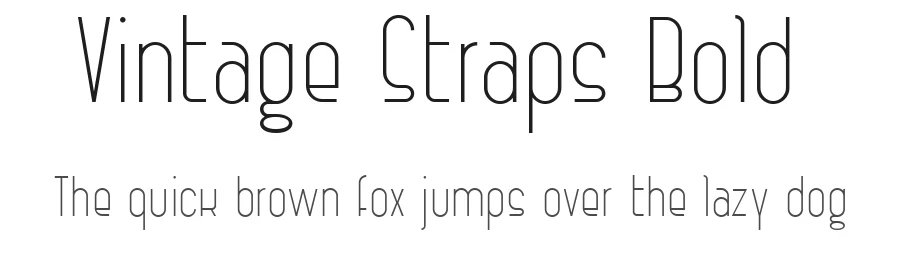 Vintage Straps Bold1 by Studio Monocromo — Display Font