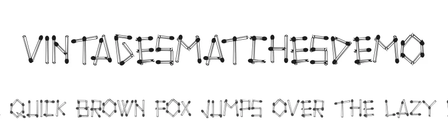 VintagesMatchesDemo by Abo Daniel 2020 — Display Font