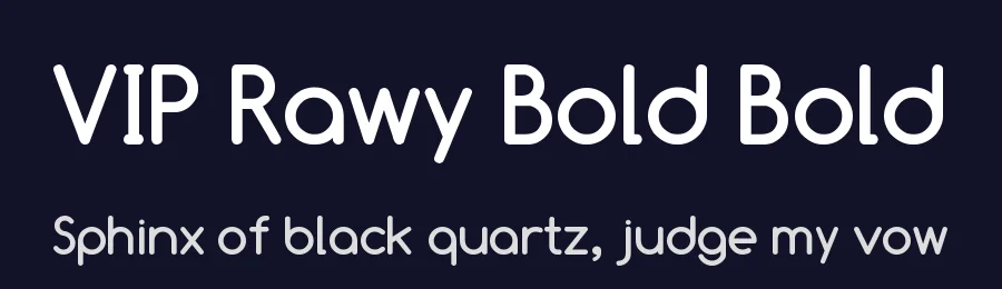 VIP Rawy Bold Bold by ar.photoshop.3abber.com — Display Font — thumbnail 2