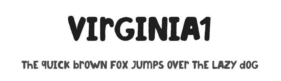 Virginia1 by Woodcutter Manero — Display Font