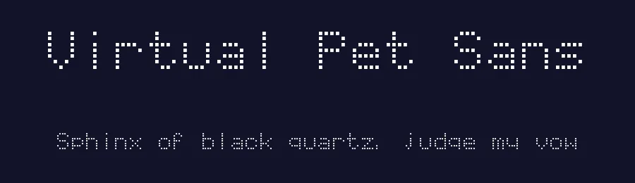 Virtual Pet Sans — Display Font — thumbnail 2