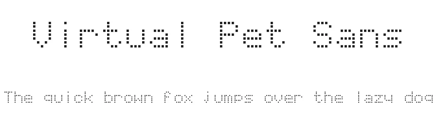 Virtual Pet Sans — Display Font