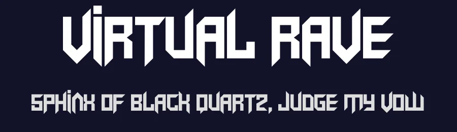 Virtual Rave — Display Font — thumbnail 2