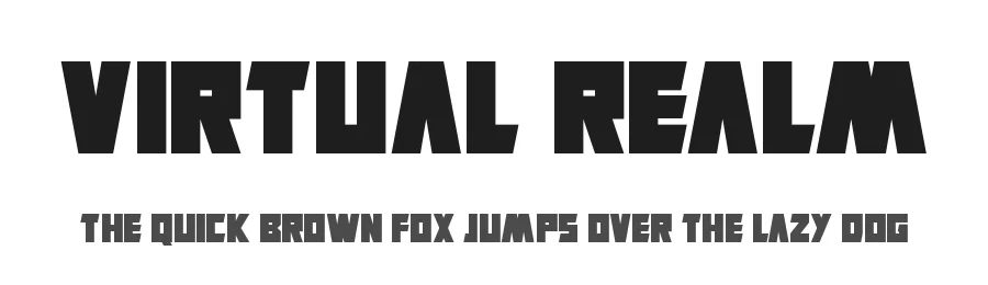 Virtual Realm — Display Font