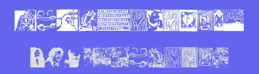 VirtualWoodcuts — Display Font — thumbnail 3