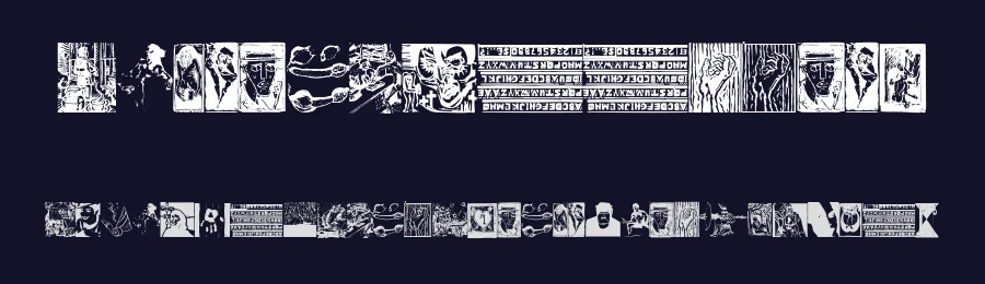 VirtualWoodcuts — Display Font — thumbnail 2