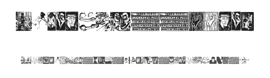 VirtualWoodcuts — Display Font