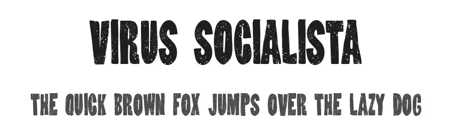 Virus Socialista by Woodcutter Manero — Display Font