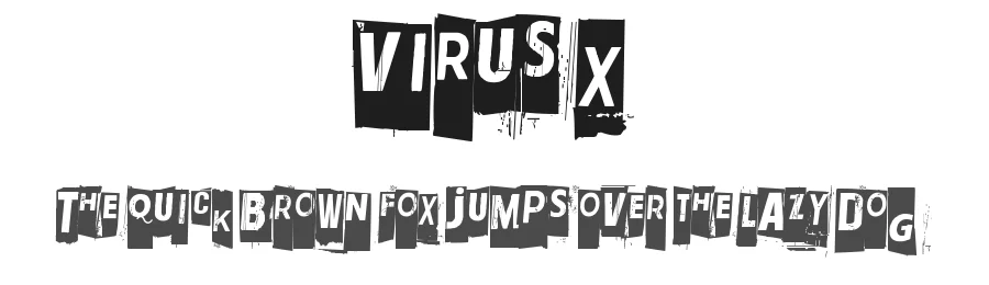 Virus X by junkohanhero — Display Font