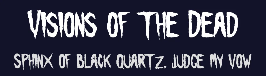 Visions of the Dead — Display Font — thumbnail 2