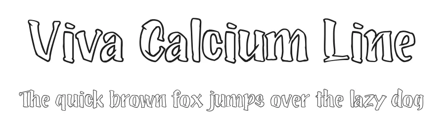 Viva Calcium Line by Nico Muslib — Display Font