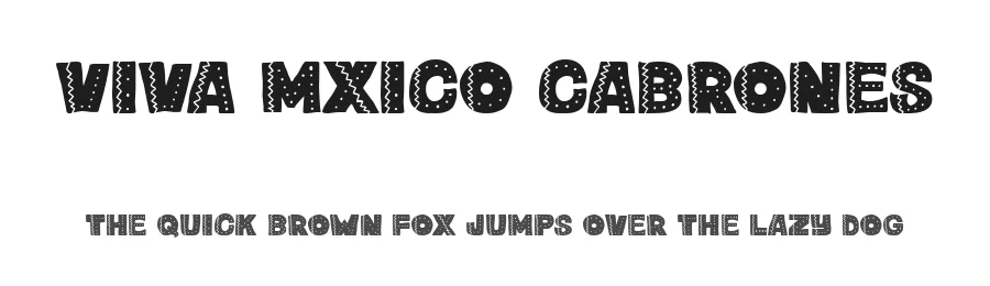 Viva Mxico cabrones by Woodcutter Manero — Display Font