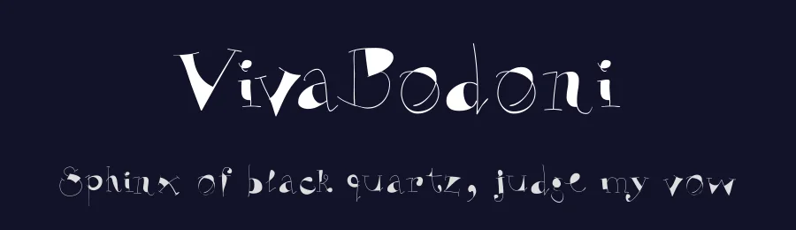VivaBodoni — Display Font — thumbnail 2