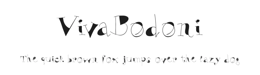 VivaBodoni — Display Font