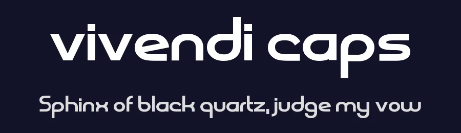 vivendi caps — Display Font — thumbnail 2