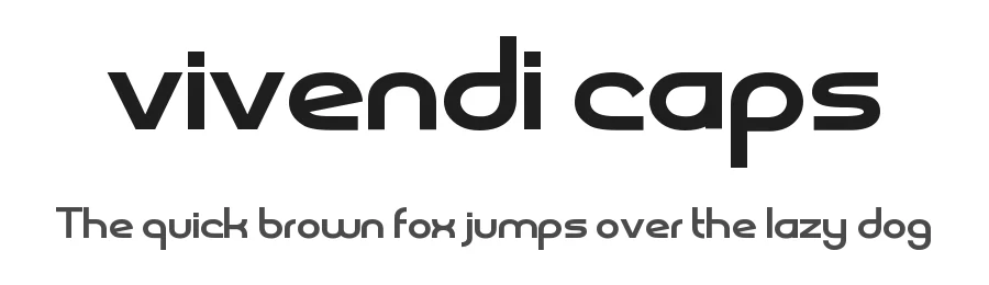 vivendi caps — Display Font
