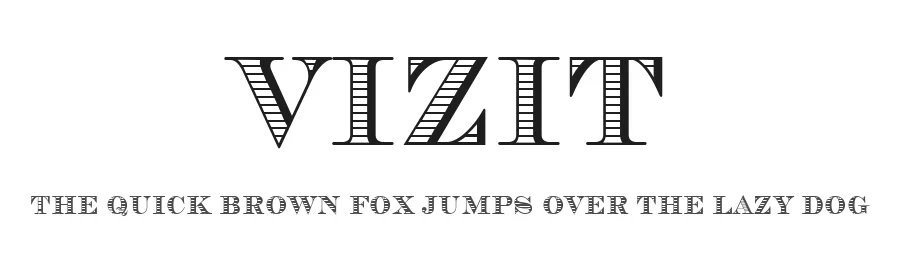 Vizit by Gophmann A.L. — Display Font