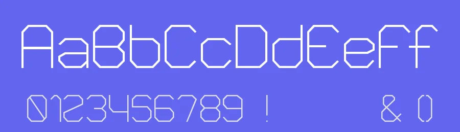 VLOBJ — Display Font — thumbnail 3
