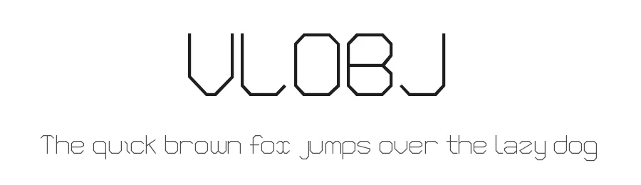 VLOBJ — Display Font