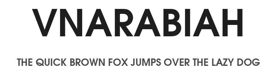 VnArabiaH — Display Font