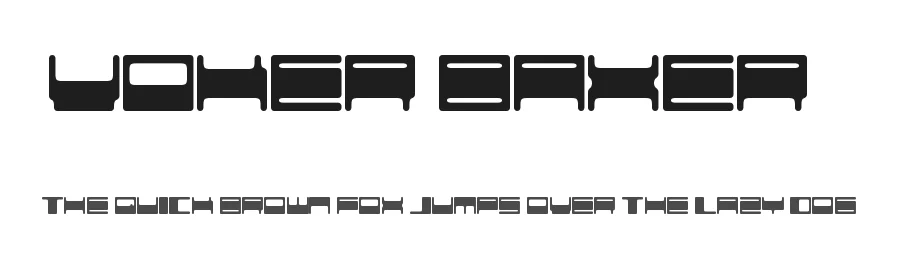 Voker baxer1 by Carlos Matteoli — Display Font