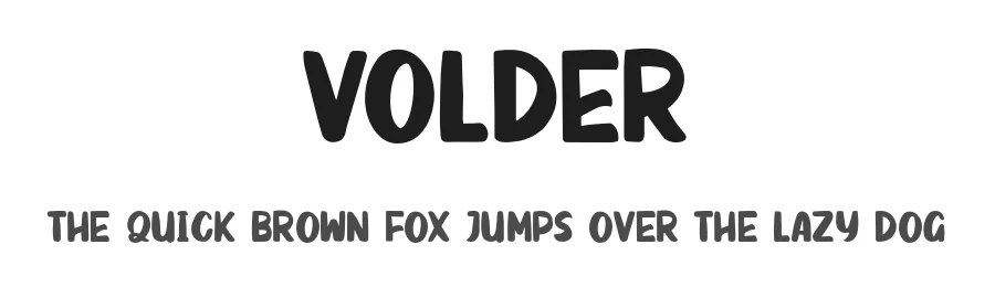 VOLDER by Good Java Studio — Display Font