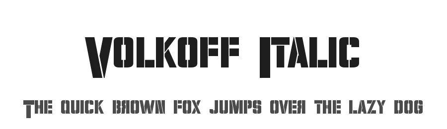 Volkoff Italic by Neale Davidson — Display Font