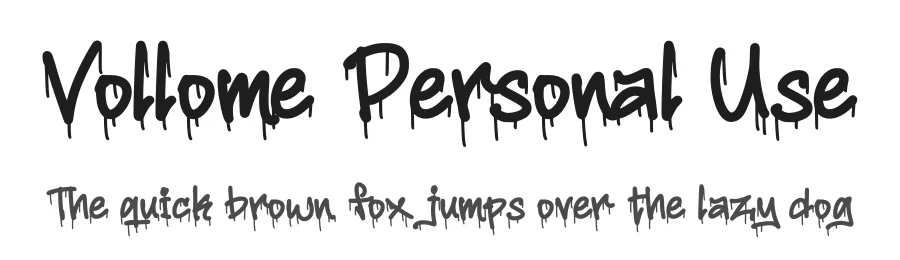 Vollome Personal Use by Donis Miftahudin — Display Font