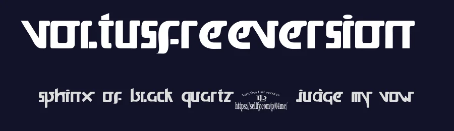 voltusfreeVersion by behance.net/deadlock — Display Font — thumbnail 2