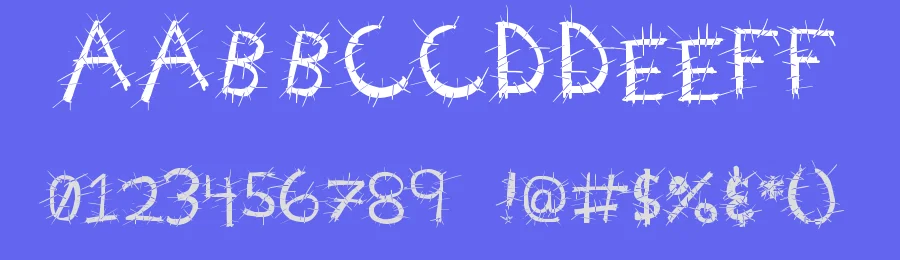 Voodoo Needles — Display Font — thumbnail 3