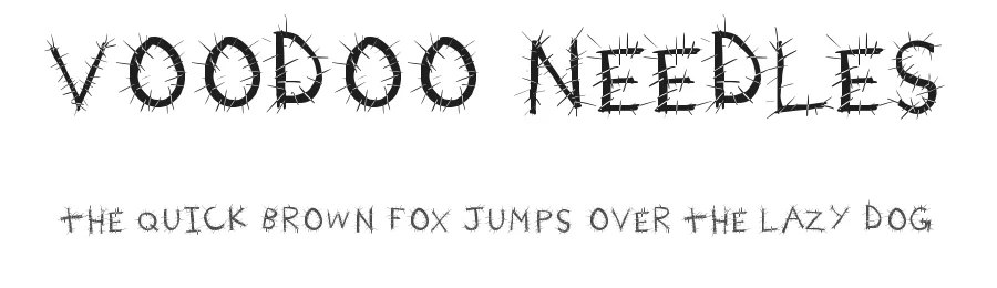 Voodoo Needles — Display Font