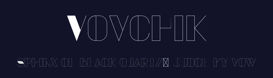 Vovchik — Display Font — thumbnail 2