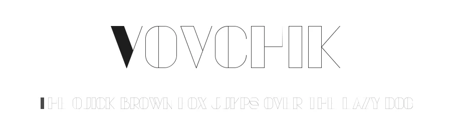 Vovchik — Display Font