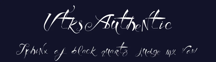Vtks Authentic by Douglas Vitkauskas — Script Font — thumbnail 2