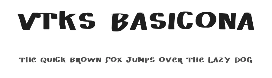 Vtks Basicona by douglas vitkauskas — Display Font