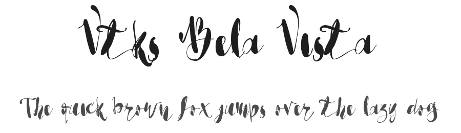 Vtks Bela Vista by douglas vitkauskas — Display Font